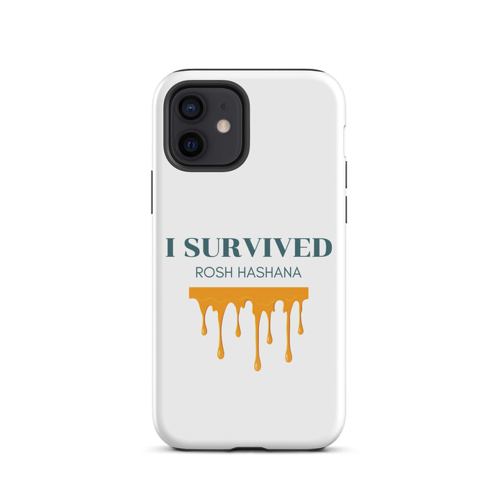 I Survived Rosh HaShana Jewish pride tough case for iphone® in Glossy - back view