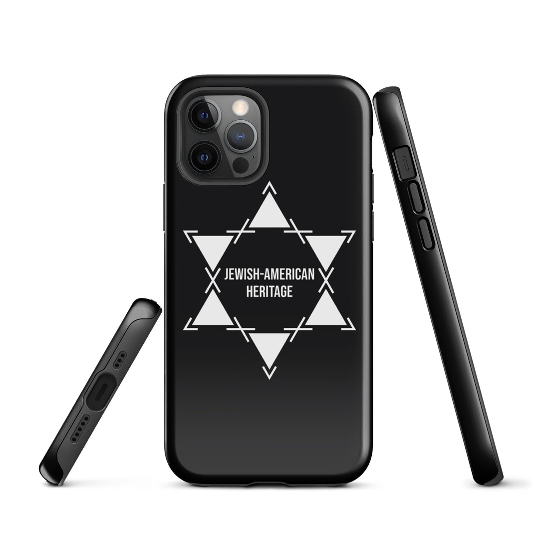 Jewish American Heritage Jewish pride tough case for iphone® in Glossy - flat lay
