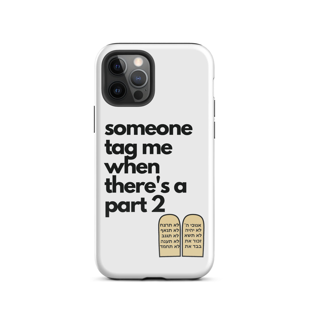 Someone Tag Me Jewish pride tough case for iphone® in Glossy - close-up