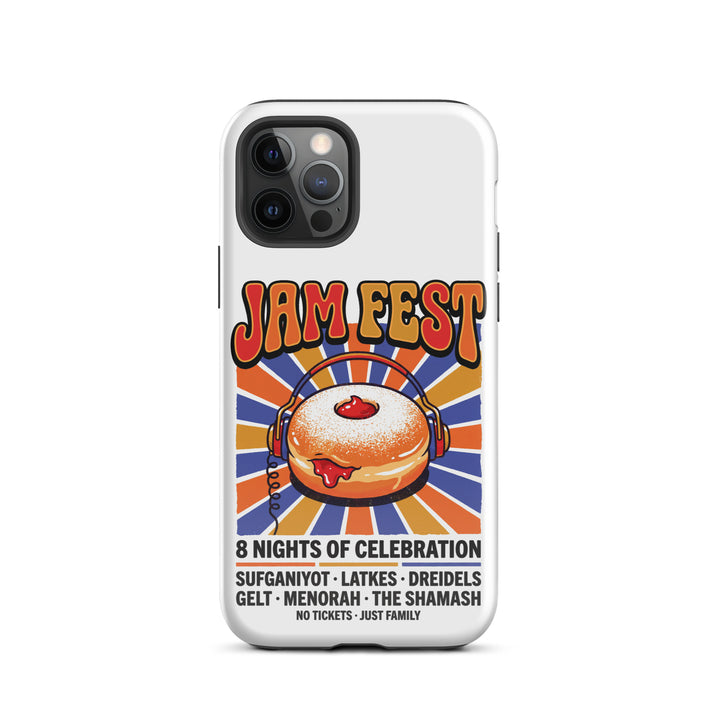 Jam Fest 8 Nights Jewish pride tough phone case for iPhone 12 Pro, glossy finish - front view