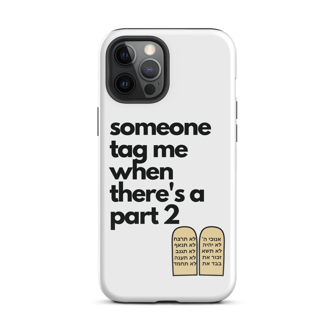 Someone Tag Me Jewish pride tough case for iphone® in Glossy - lifestyle shot
