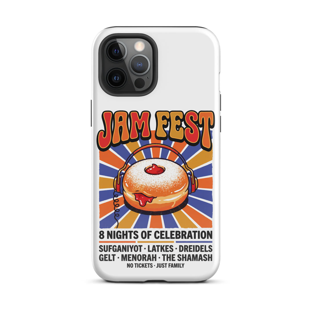 Jam Fest 8 Nights Jewish pride tough phone case for iPhone 12 Pro Max, glossy finish - front view