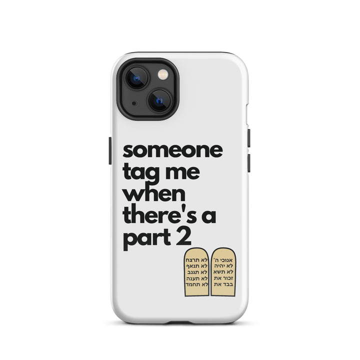 Someone Tag Me Jewish pride tough case for iphone® in Glossy - back view