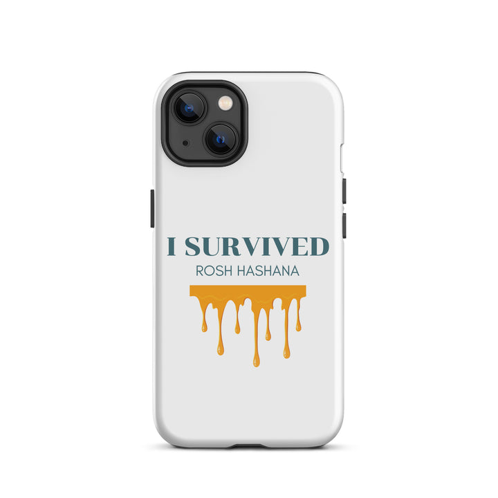 I Survived Rosh HaShana Jewish pride tough case for iphone® in Glossy - back view