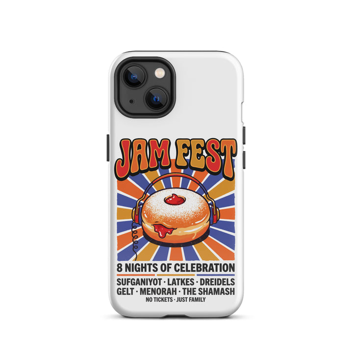 Jam Fest 8 Nights Jewish pride tough phone case for iPhone 13, glossy finish - front view