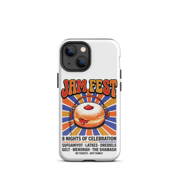 Jam Fest 8 Nights Jewish pride tough phone case for iPhone 13 Mini, glossy finish - front view