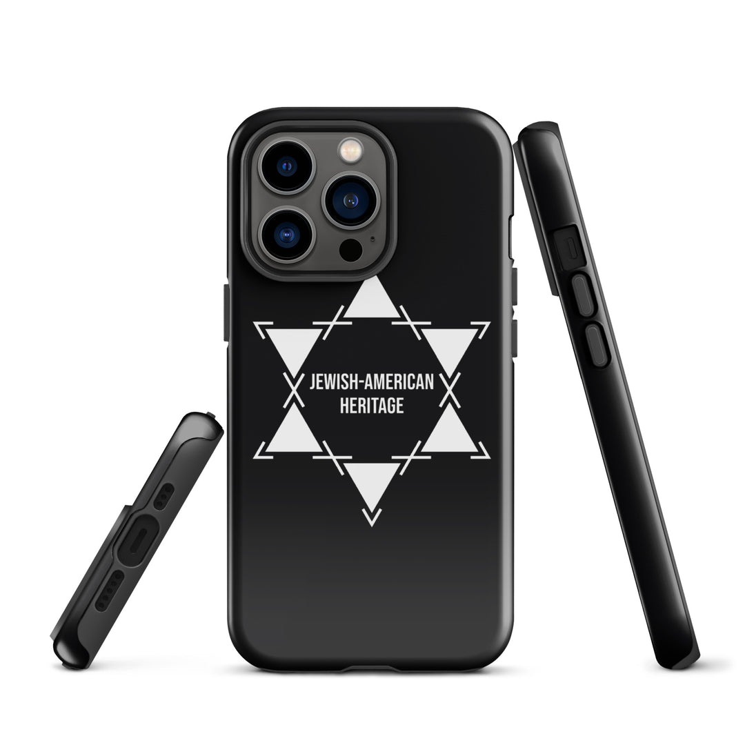 Jewish American Heritage Jewish pride tough case for iphone® in Glossy - flat lay