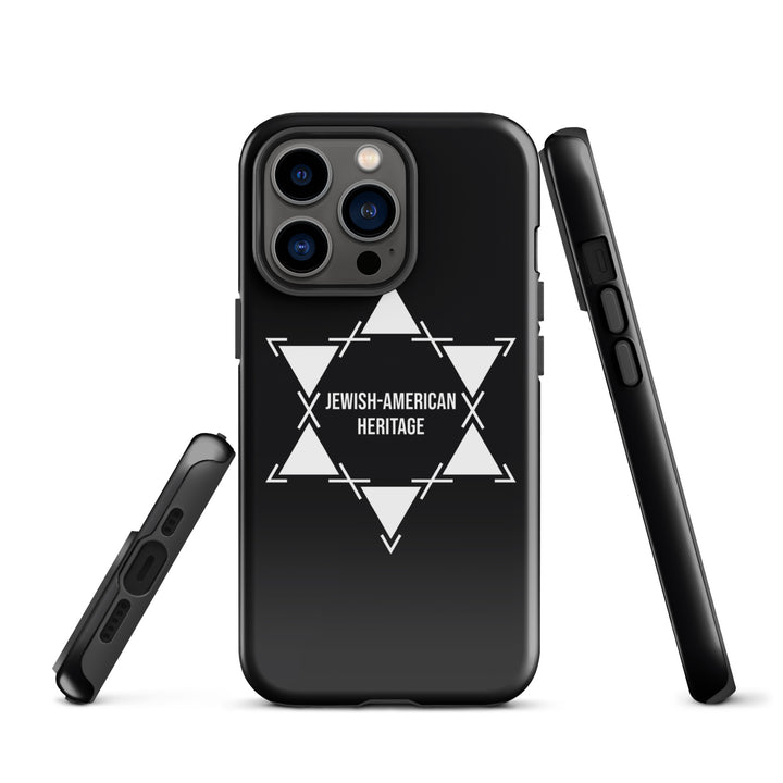 Jewish American Heritage Jewish pride tough case for iphone® in Glossy - flat lay