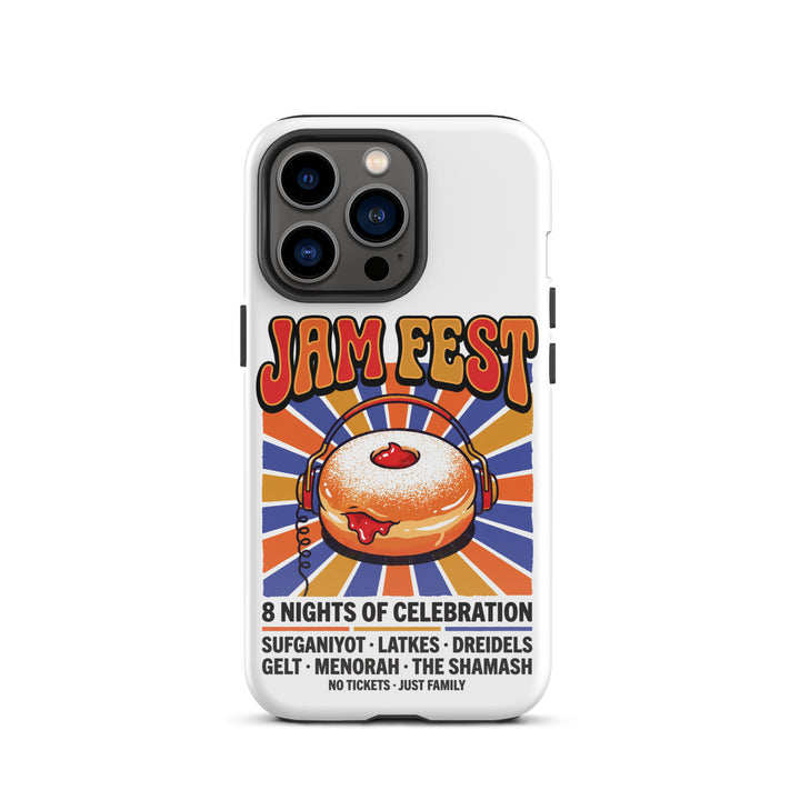 Jam Fest 8 Nights Jewish pride tough phone case for iPhone 13 Pro, glossy finish - front view