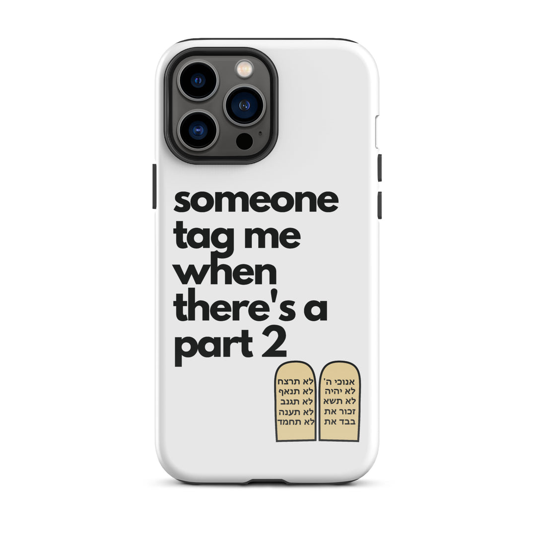 Someone Tag Me Jewish pride tough case for iphone® in Glossy - lifestyle shot