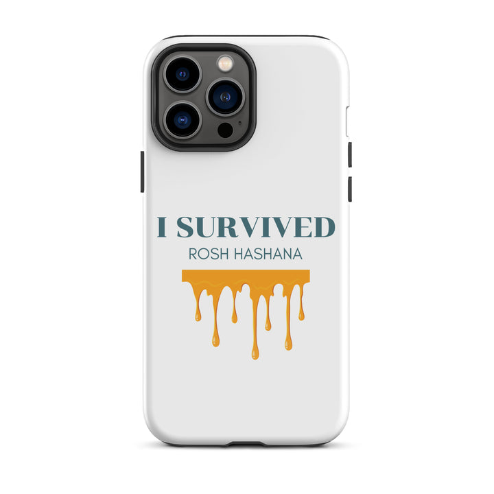 I Survived Rosh HaShana Jewish pride tough case for iphone® in Glossy - lifestyle shot