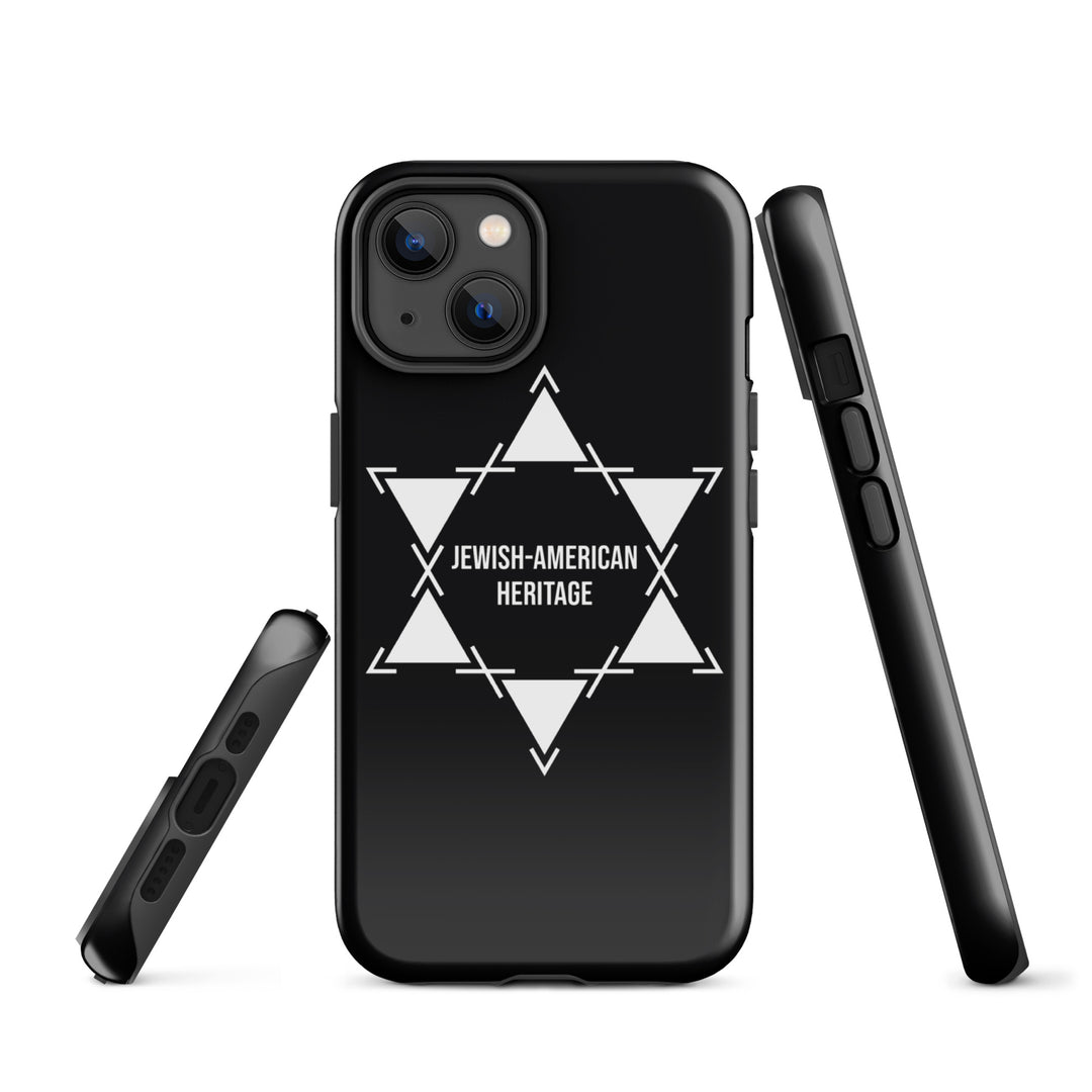 Jewish American Heritage Jewish pride tough case for iphone® in Glossy - front view