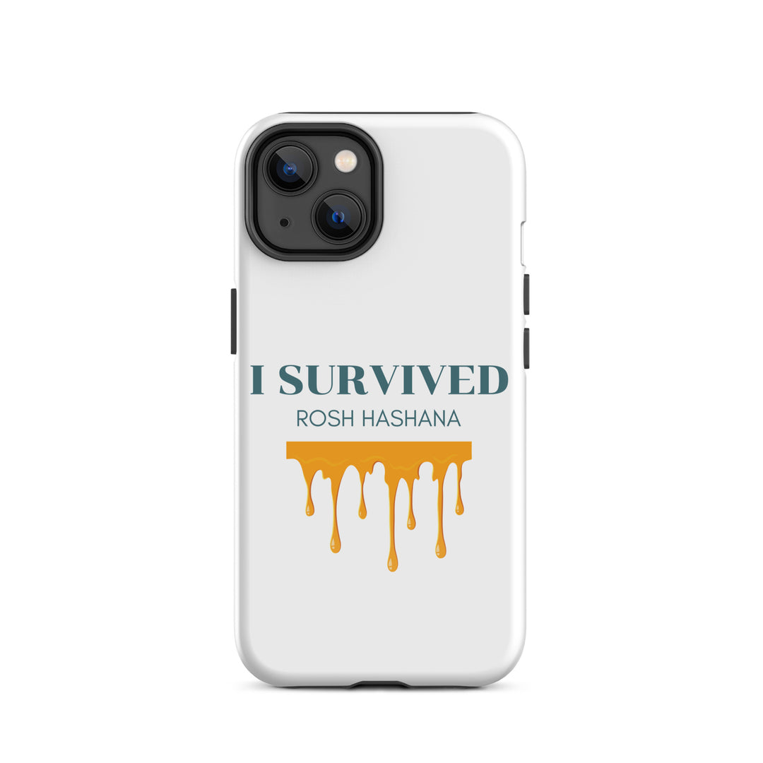 I Survived Rosh HaShana Jewish pride tough case for iphone® in Glossy - folded view