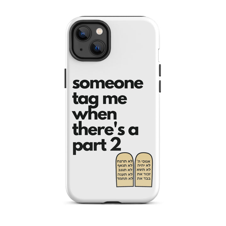 Someone Tag Me Jewish pride tough case for iphone® in Glossy - back view