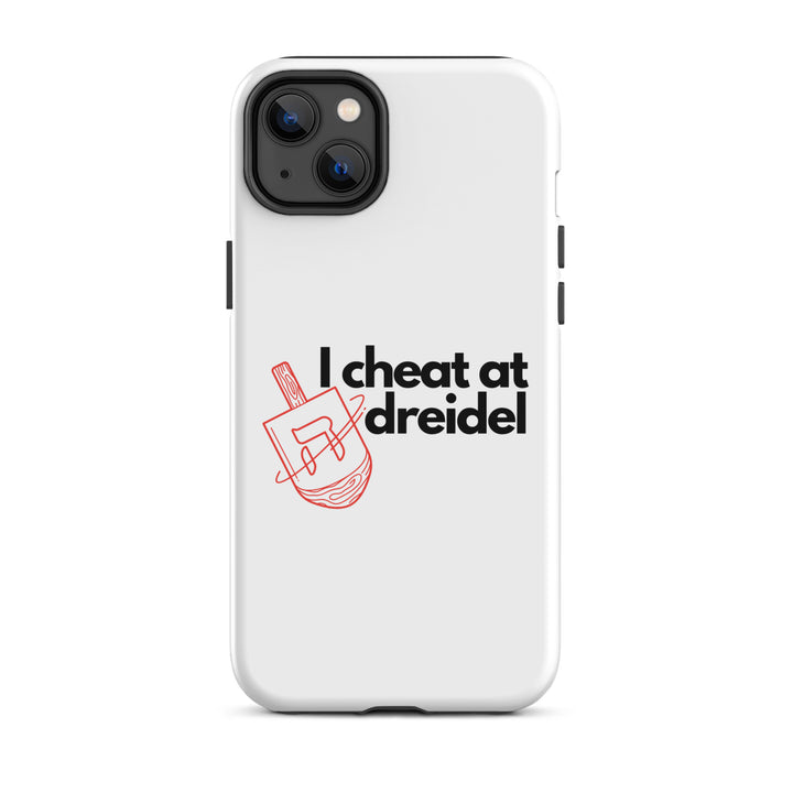 I Cheat At Dreidel Jewish pride tough case for iphone® in Glossy - back view