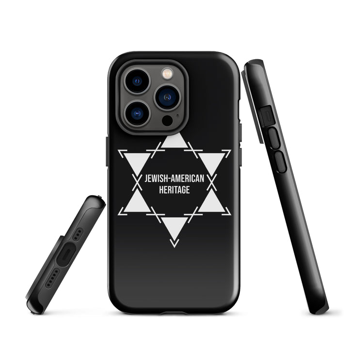 Jewish American Heritage Jewish pride tough case for iphone® in Glossy - flat lay