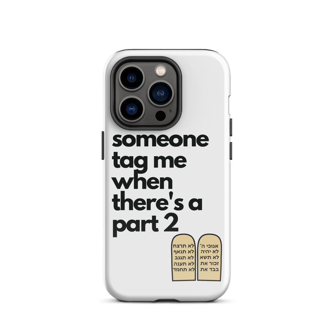 Someone Tag Me Jewish pride tough case for iphone® in Glossy - close-up