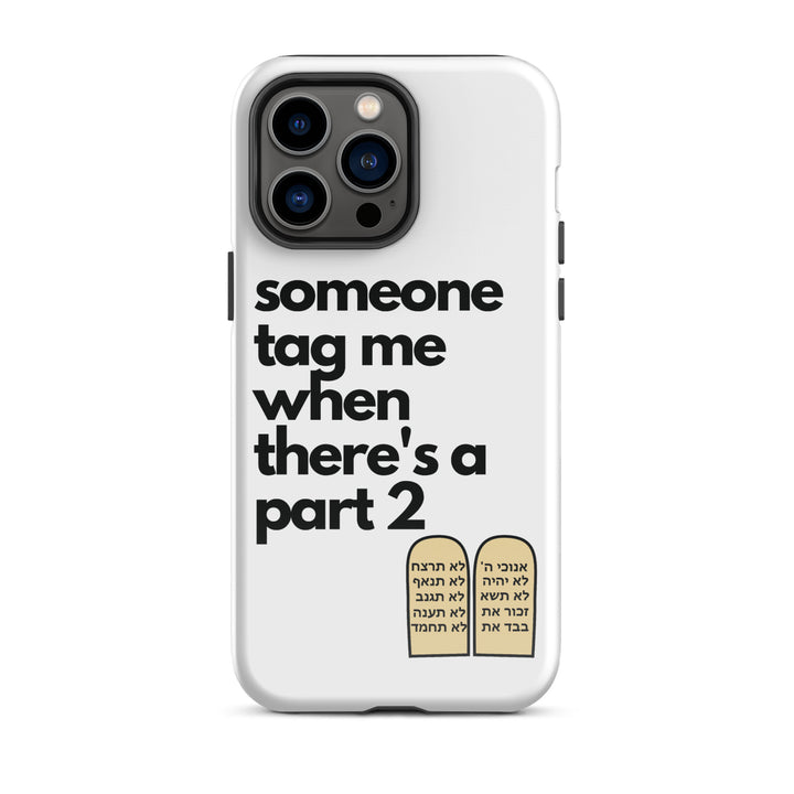 Someone Tag Me Jewish pride tough case for iphone® in Glossy - lifestyle shot
