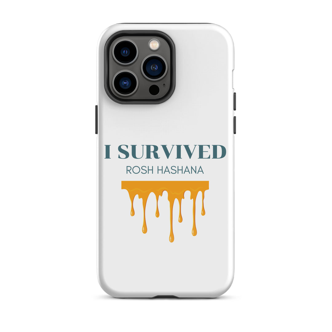 I Survived Rosh HaShana Jewish pride tough case for iphone® in Glossy - lifestyle shot
