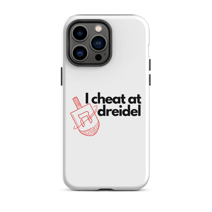 I Cheat At Dreidel Jewish pride tough case for iphone® in Glossy - lifestyle shot