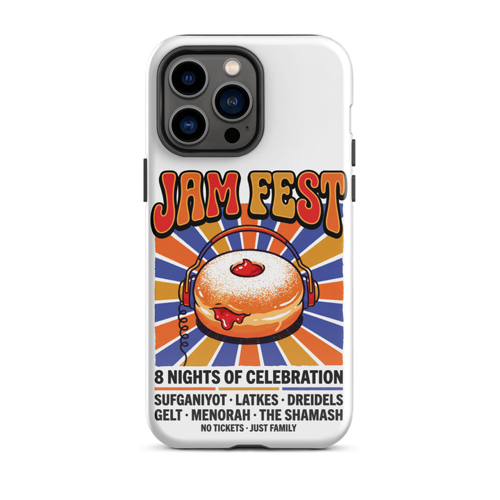 Jam Fest 8 Nights Jewish pride tough phone case for iPhone 14 Pro Max, glossy finish - front view