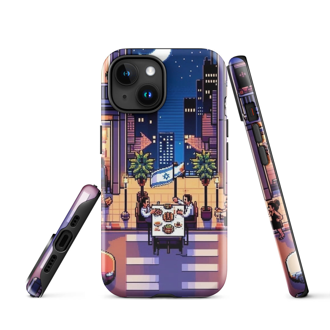 Tough Case for iPhone® | TLV Nightlife 16 Bit