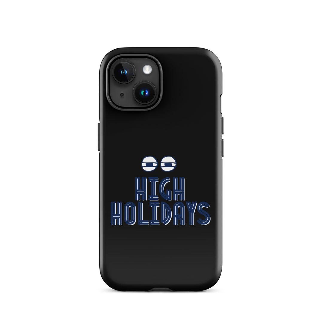 High Holidays Jewish pride tough phone case for iPhone 15, glossy finish - front view