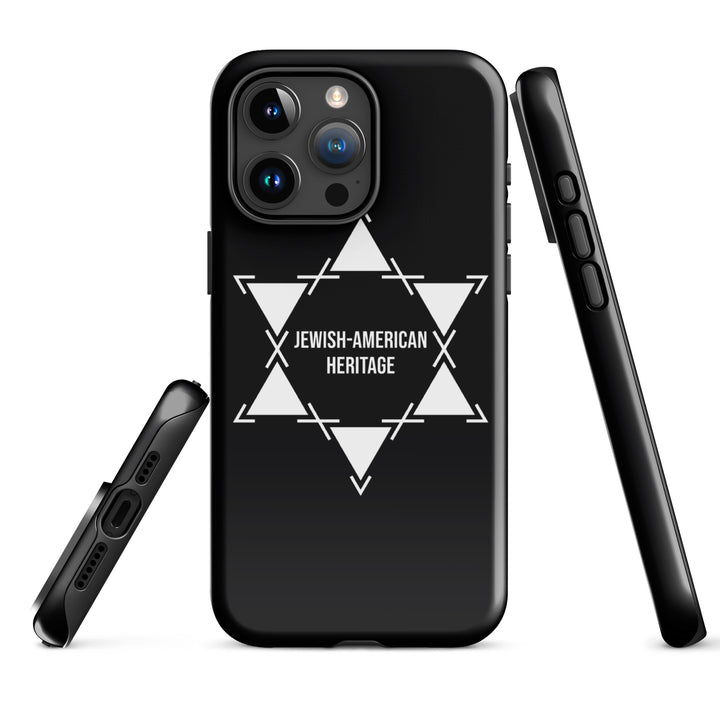 Jewish American Heritage Jewish pride tough case for iphone® in Glossy - back view