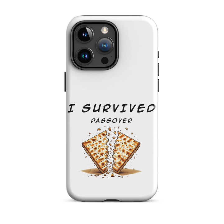 Passover Jewish pride tough phone case for iPhone 15 Pro Max, glossy finish - front view