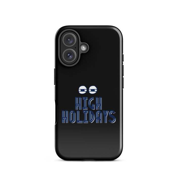 High Holidays Jewish pride tough phone case for iPhone 16, glossy finish - front view