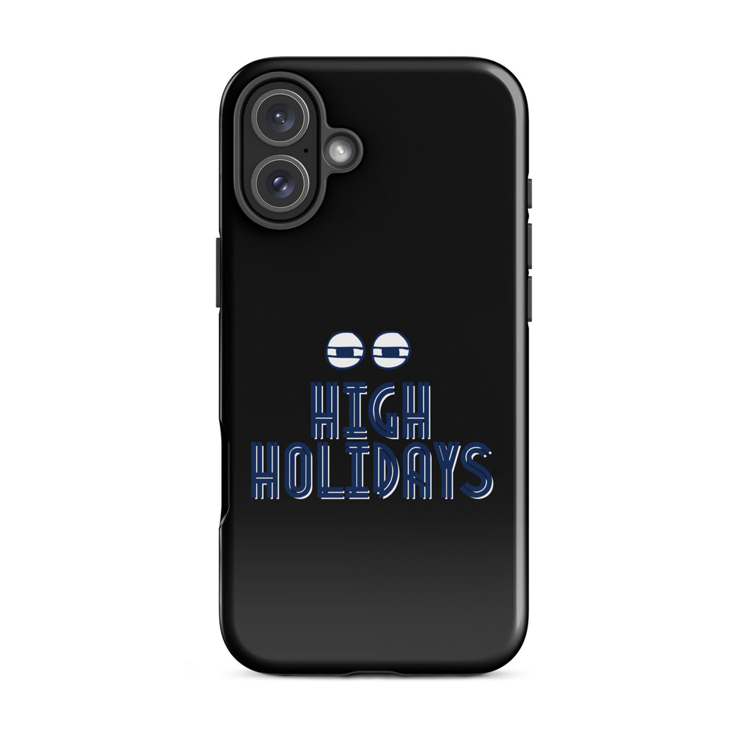 High Holidays Jewish pride tough phone case for iPhone 16 Plus, glossy finish - front view