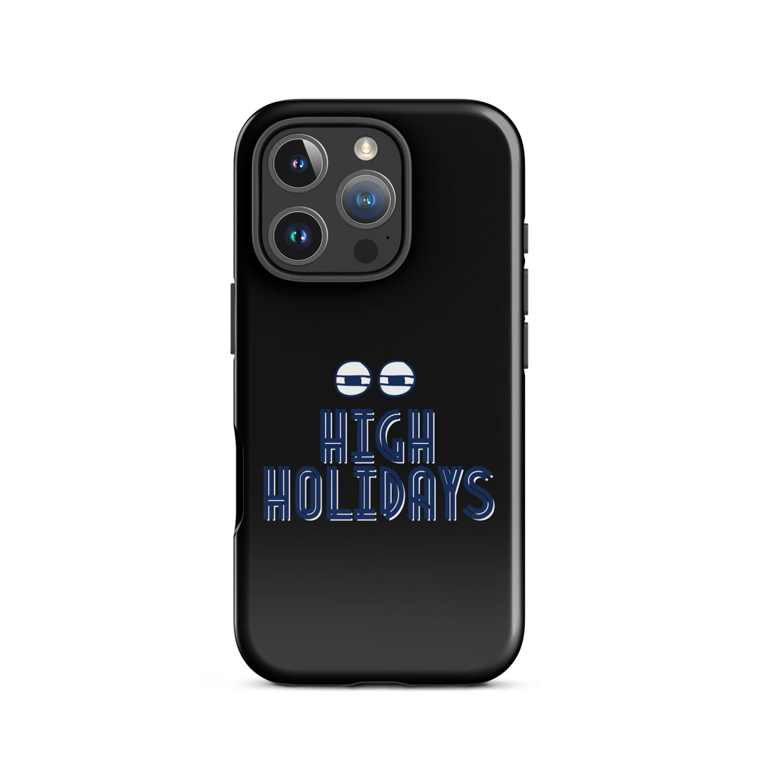 High Holidays Jewish pride tough phone case for iPhone 16 Pro, glossy finish - front view