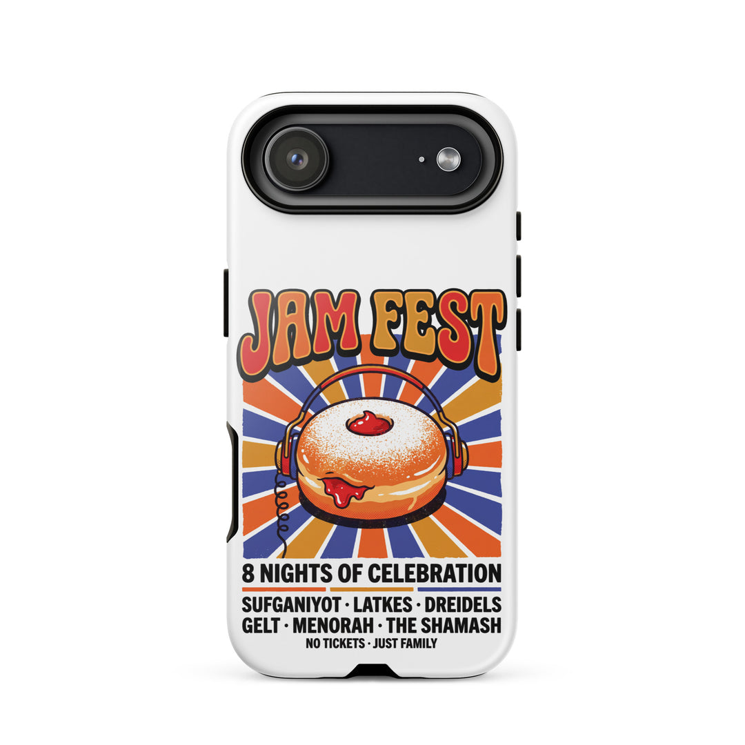 Jam Fest 8 Nights Jewish pride tough phone case for iPhone 17 Air, glossy finish - front view
