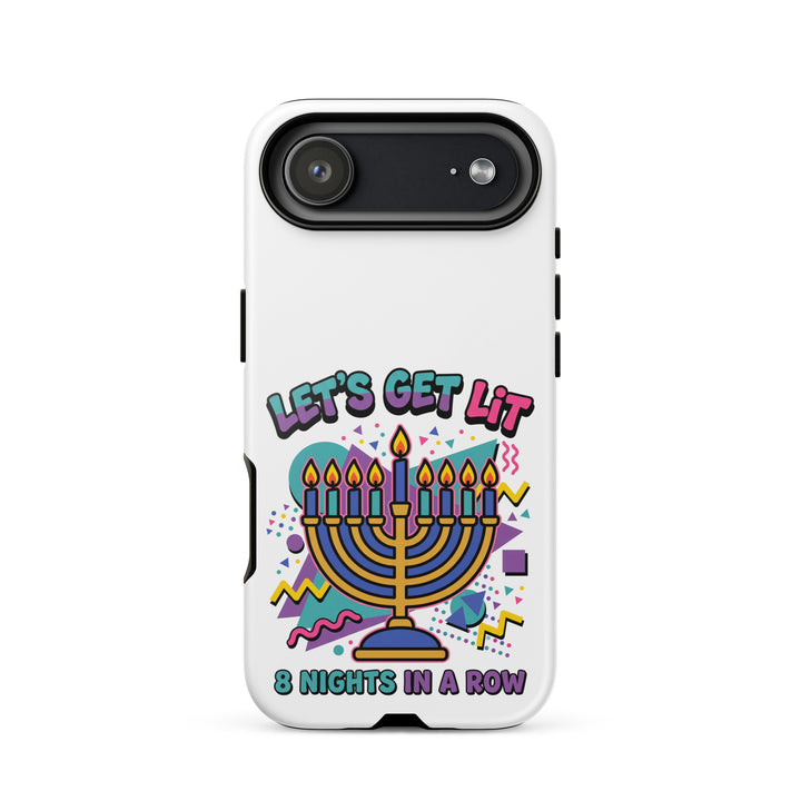 Lets Get Lit 90s Jewish pride tough phone case for iPhone 17 Air, glossy finish - front view