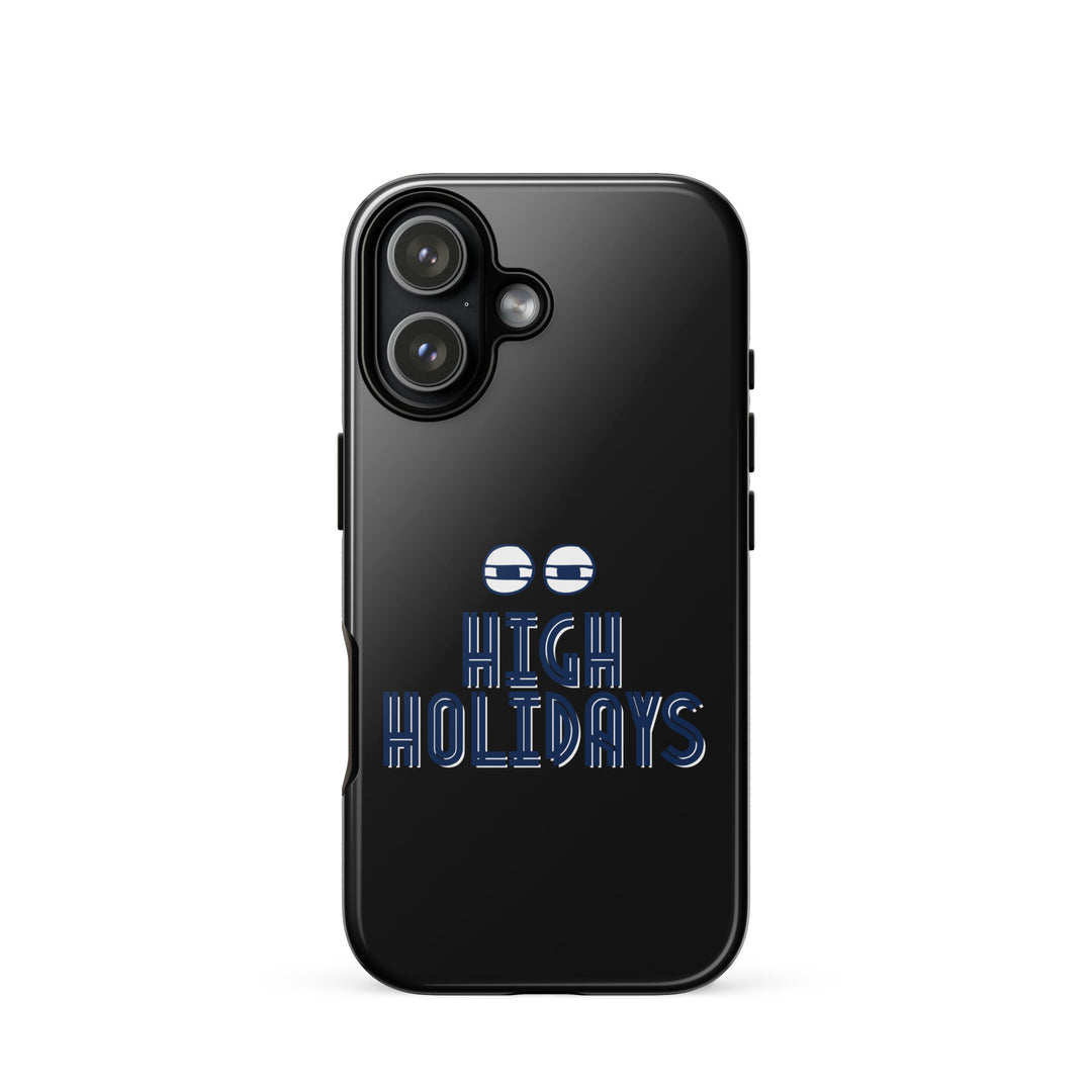 High Holidays Jewish pride tough phone case for iPhone 17, glossy finish - front view