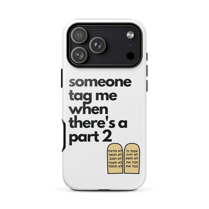Someone Tag Me Jewish pride tough case for iphone® in Glossy - front view