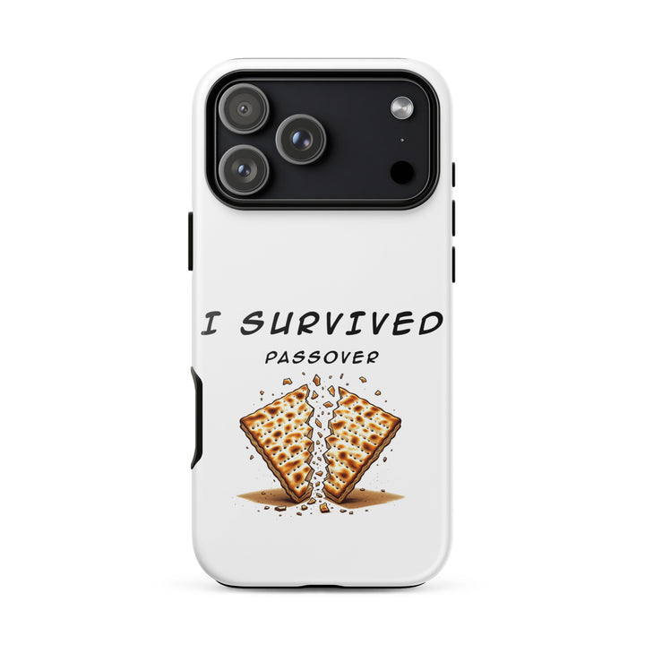 Passover Jewish pride tough phone case for iPhone 17 Pro Max, glossy finish - front view