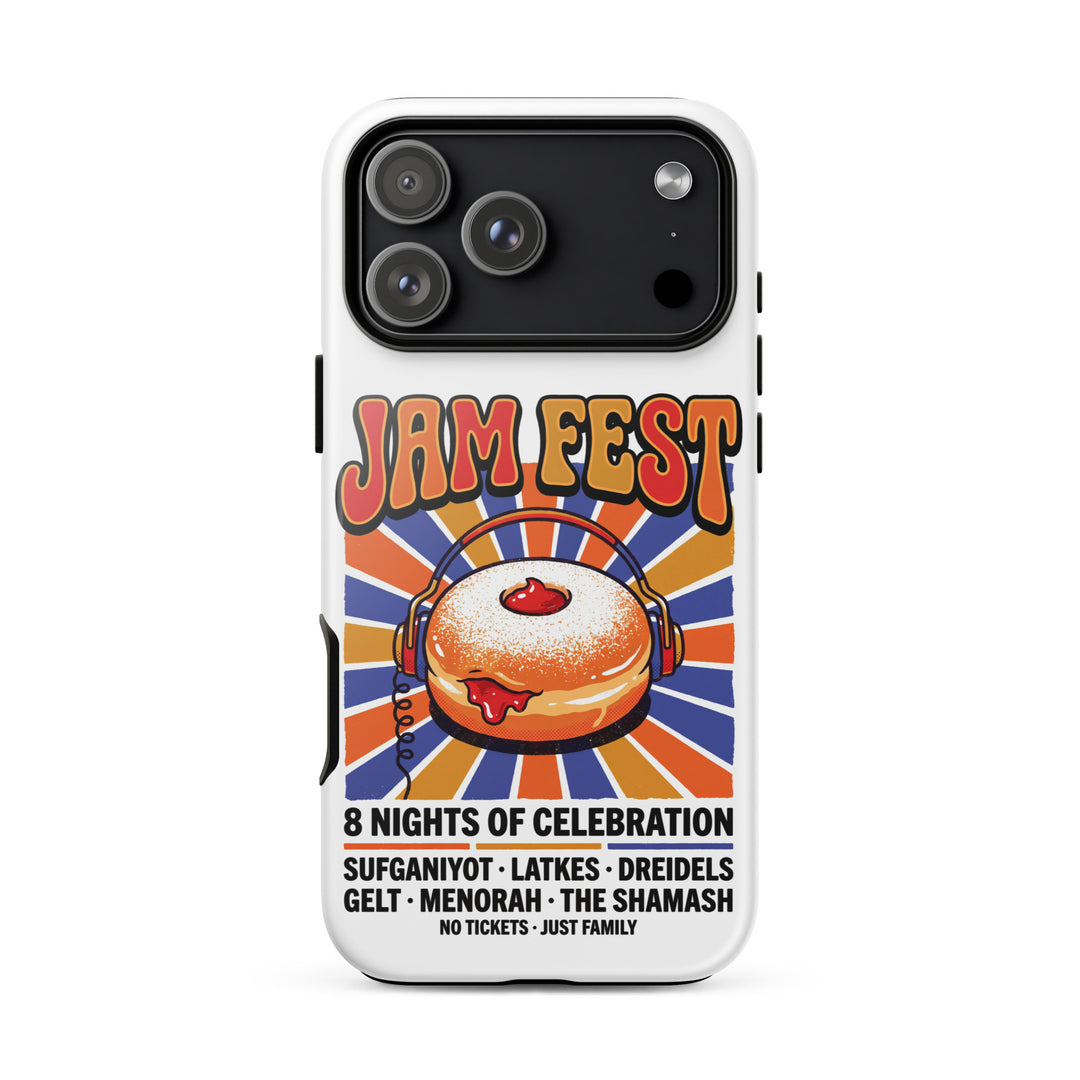 Jam Fest 8 Nights Jewish pride tough phone case for iPhone 17 Pro Max, glossy finish - front view