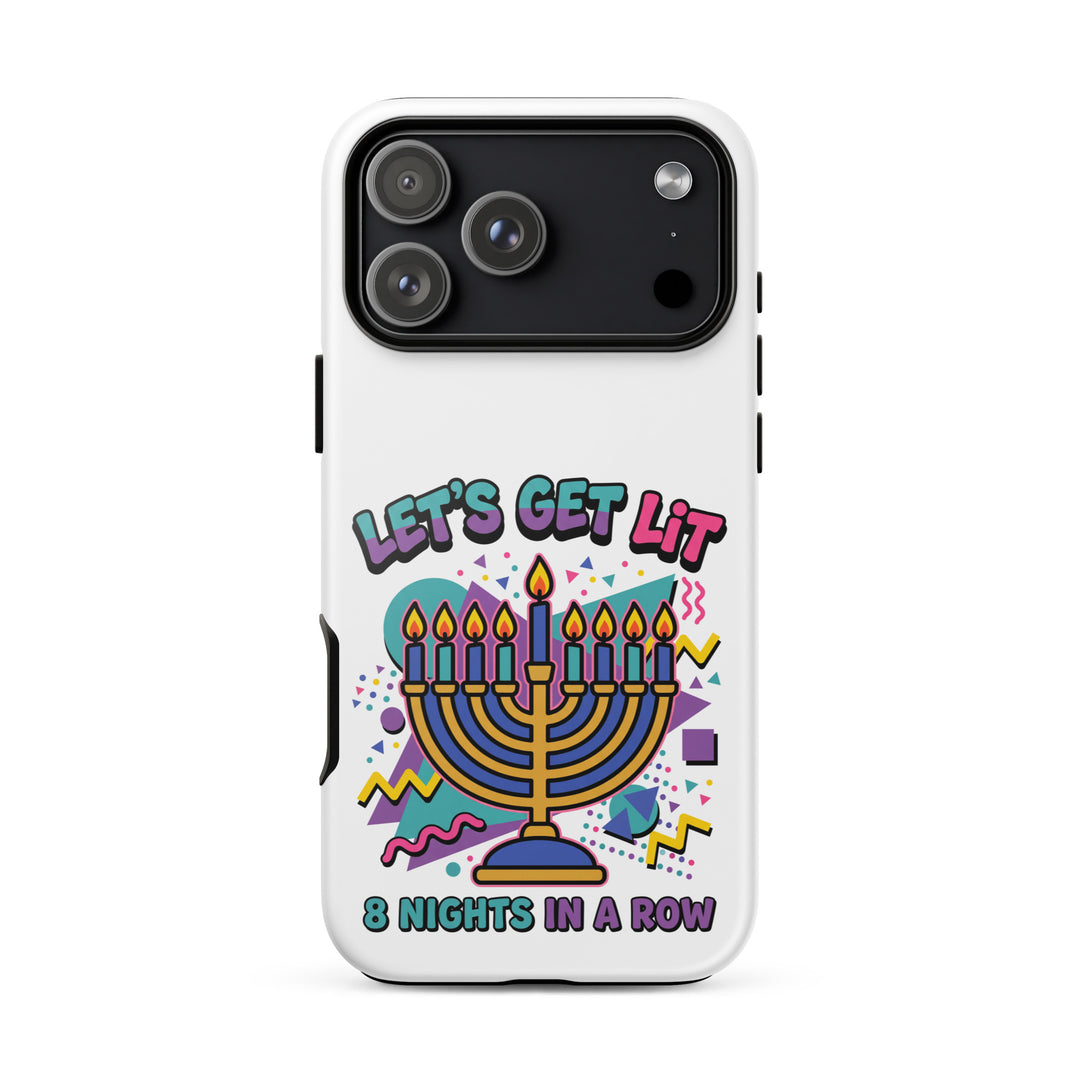 Lets Get Lit 90s Jewish pride tough phone case for iPhone 17 Pro Max, glossy finish - front view