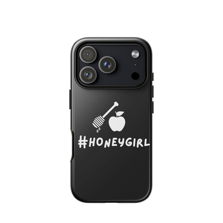 #Honeygirl Jewish pride tough phone case for iPhone 18 Pro, glossy finish - front view