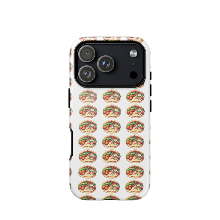 Falafel Party 16 Bit Jewish pride tough phone case for iPhone 18 Pro, glossy finish - front view