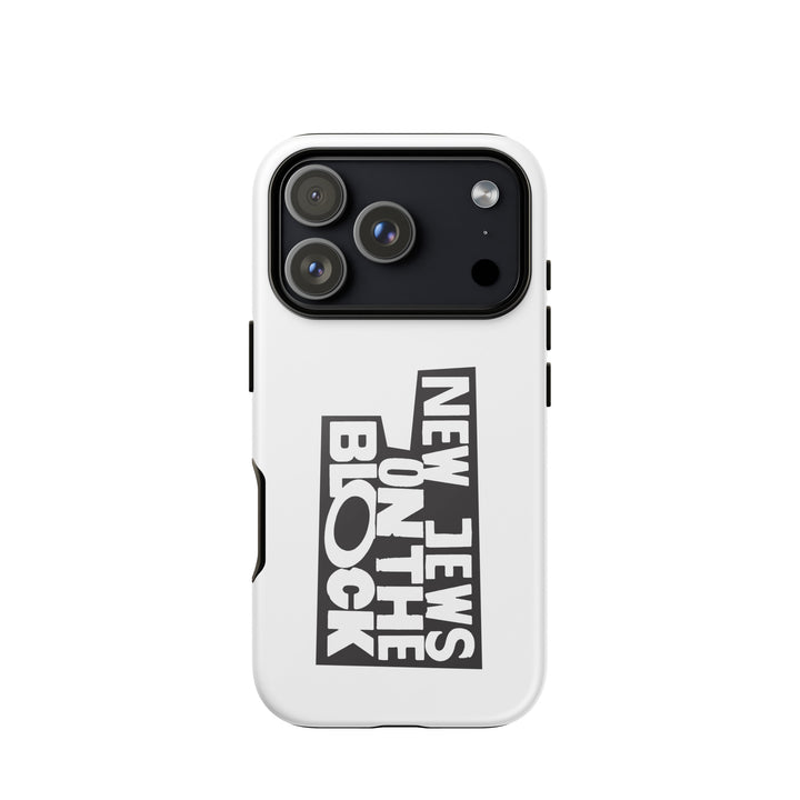 New Jews on the Block Jewish pride tough phone case for iPhone 18 Pro, glossy finish - front view