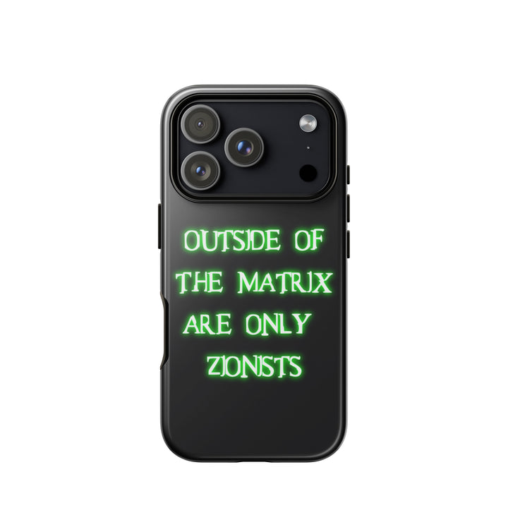 Matrix Jewish pride tough phone case for iPhone 18 Pro, glossy finish - front view
