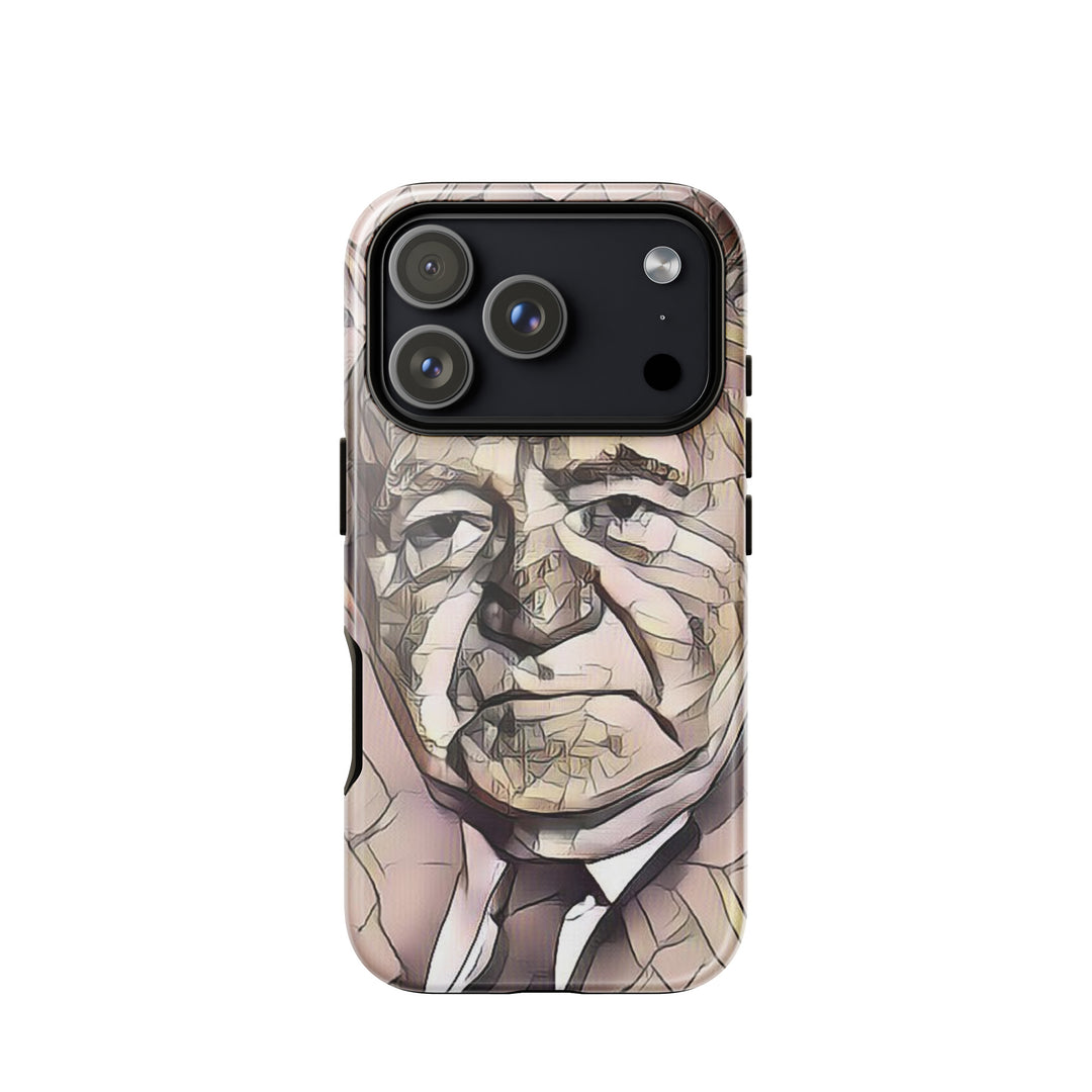 David Ben Gurion Jewish pride tough phone case for iPhone 18 Pro, glossy finish - front view