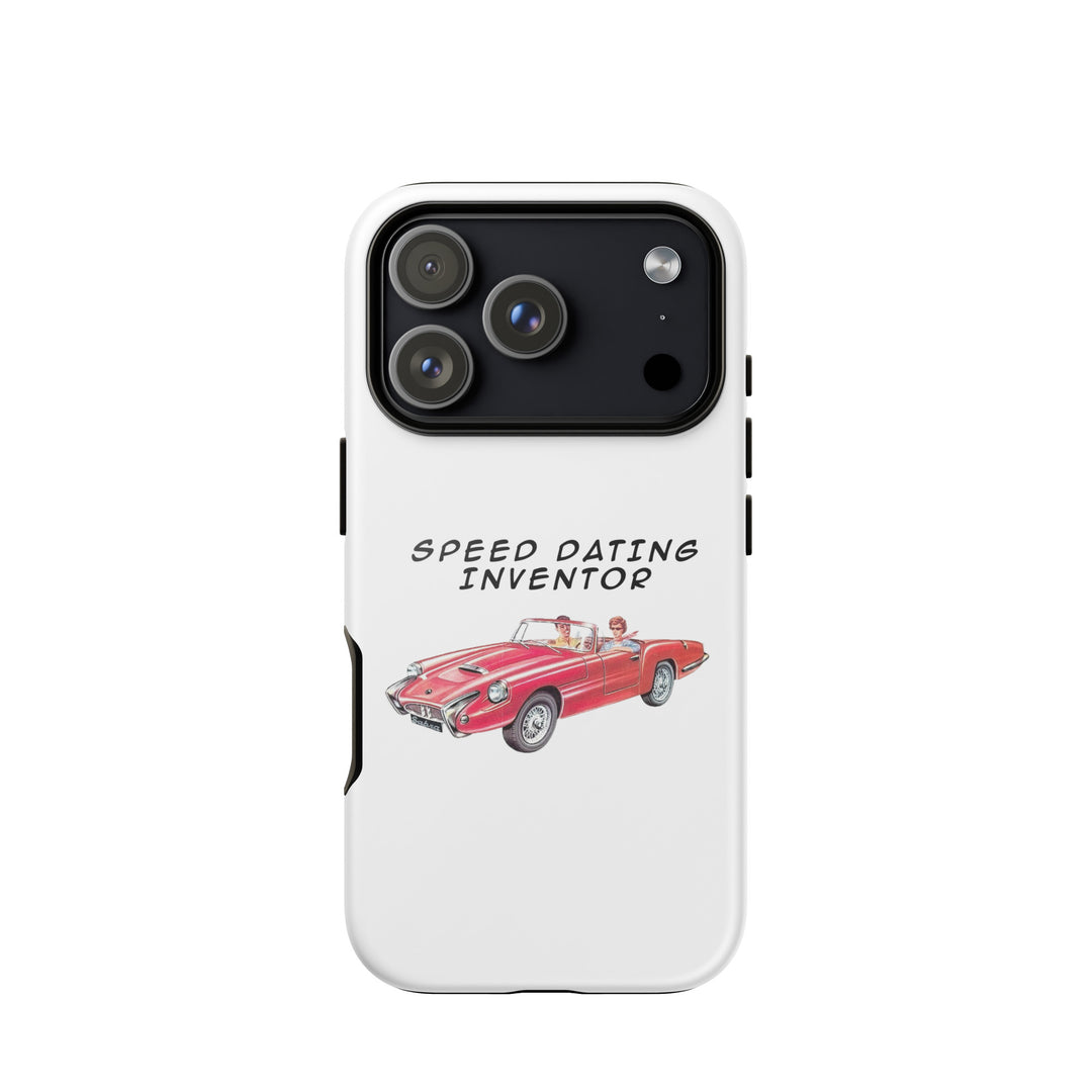 Speed Dating Inventor Jewish pride tough phone case for iPhone 18 Pro, glossy finish - front view