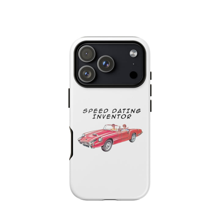 Speed Dating Inventor Jewish pride tough phone case for iPhone 18 Pro, glossy finish - front view