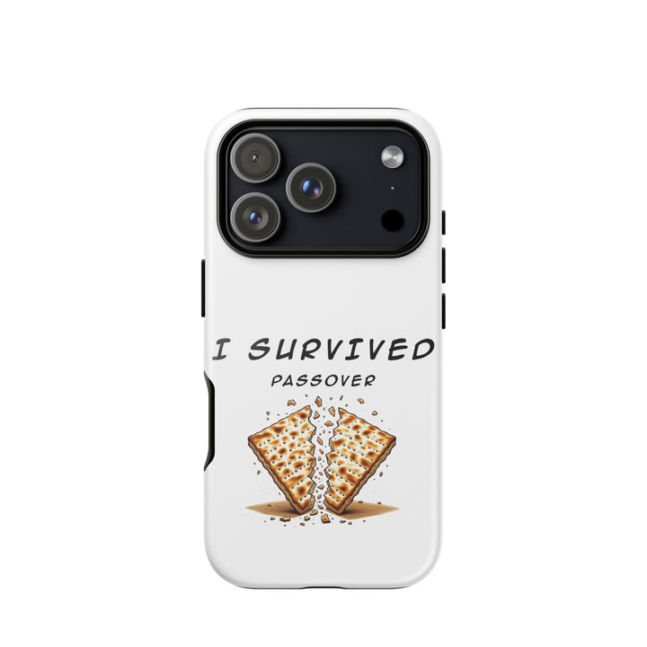 Passover Jewish pride tough phone case for iPhone 18 Pro, glossy finish - front view