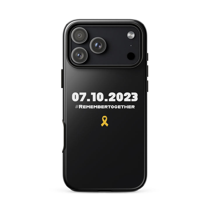 07.10.2023 Remember Together Jewish pride tough phone case for iPhone 18 Pro Max, glossy finish - front view