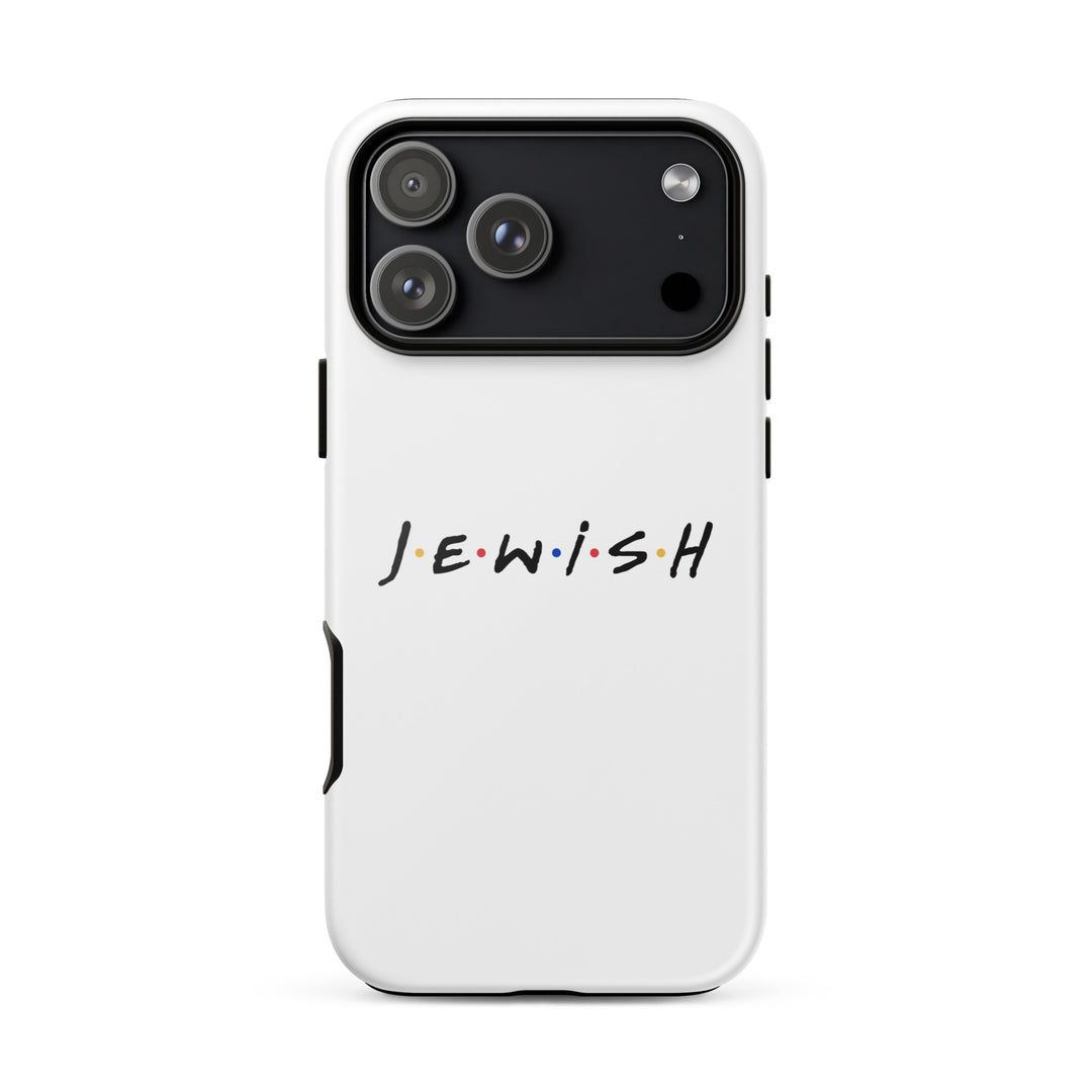 J.E.W.I.S.H. Jewish pride tough phone case for iPhone 18 Pro Max, glossy finish - front view