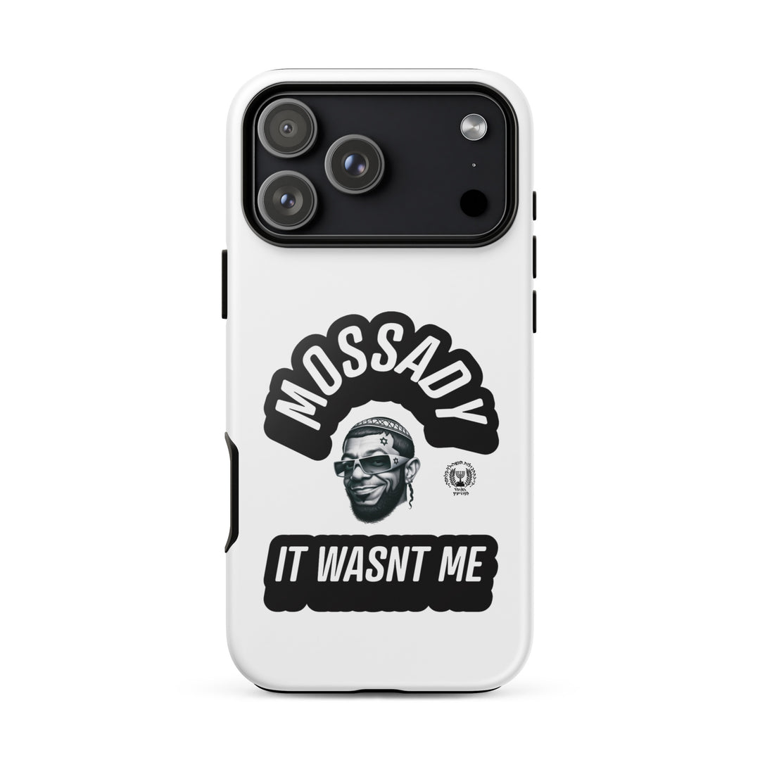 Mossady Jewish pride tough phone case for iPhone 18 Pro Max, glossy finish - front view